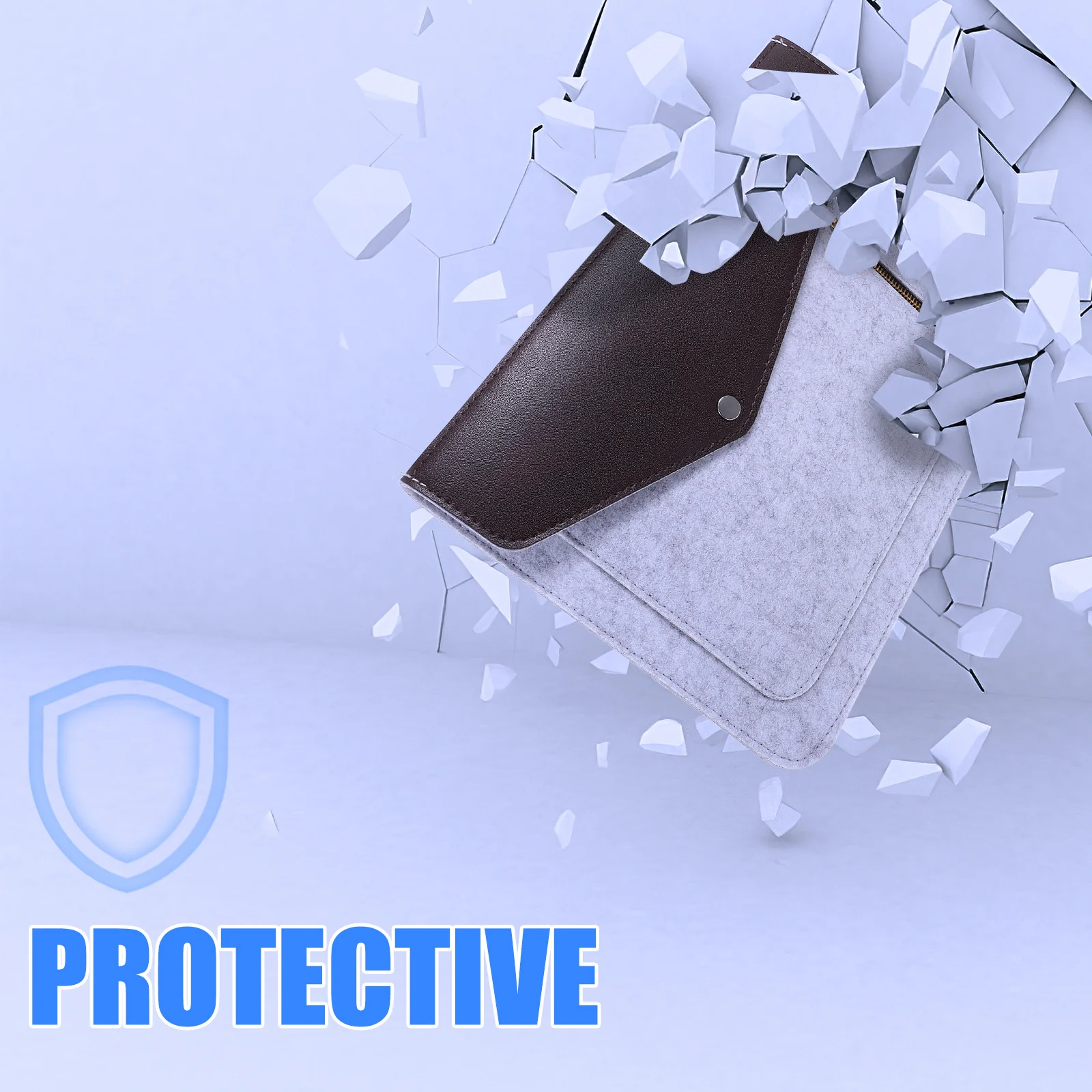 

Laptop Sleeve Bag Large Capacity Waterproof Shockproof Portable For 13-15 Inch Laptop Travel Office School Use