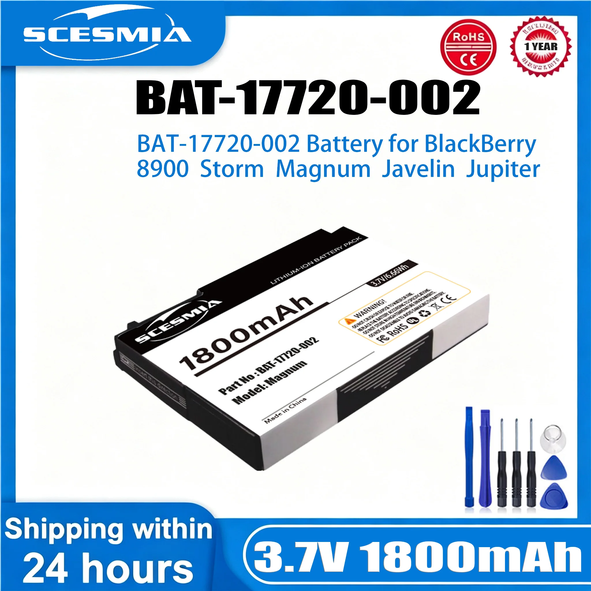1800mAh D-X1 DX1 Battery for Blackberry 8900 8910 9500 9520 9530 9550 9630 9650 Mobile Phone