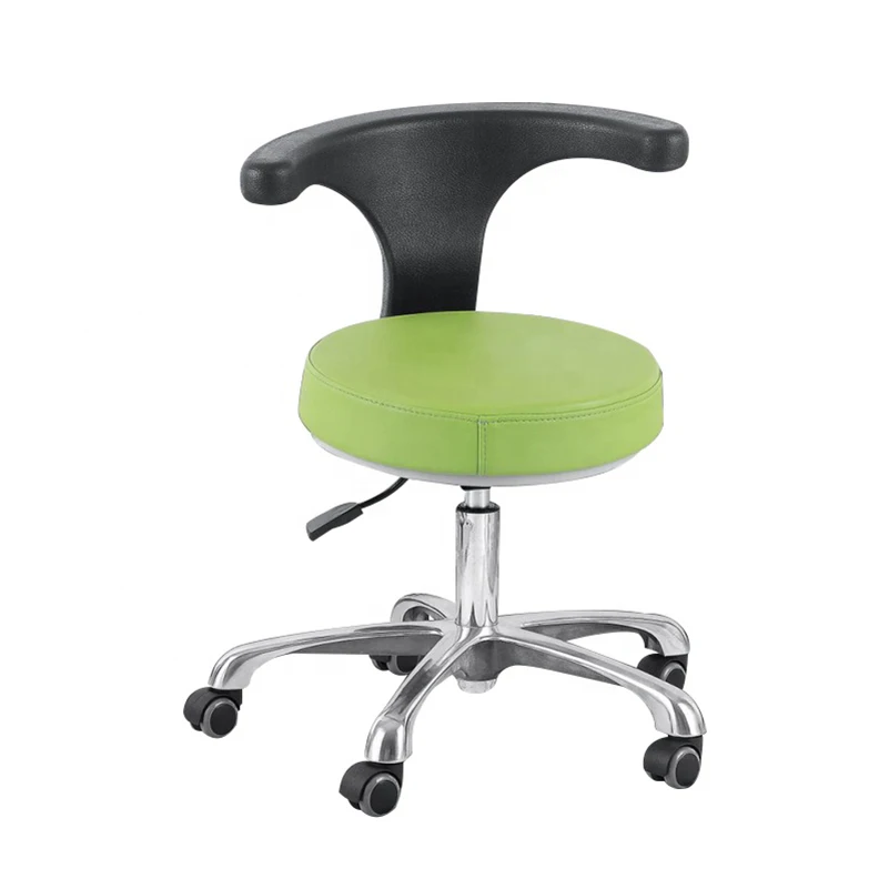 SENZHI Foshan Factory Hot Sale Beautys Salon Green Modern Adjustable Pedicure Stool With Wheels