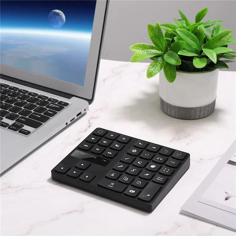 B-M Bluetooth Drawing Keypad , 35 Keys Rechargeable Wireless Keyboard for Procreate, and Drawing Shortcuts Graphic