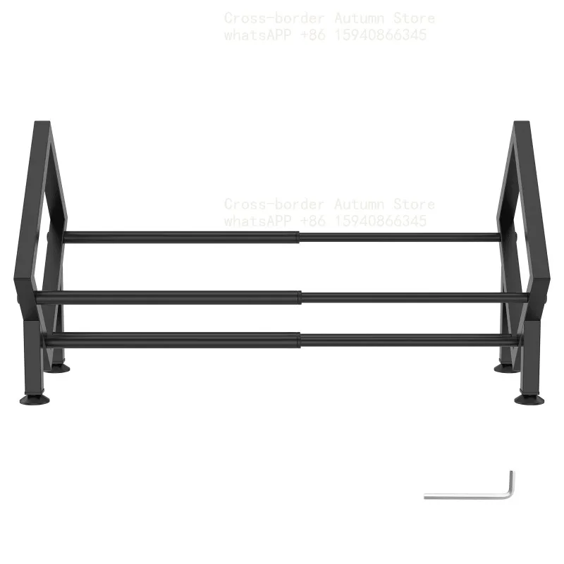Expandable Desktop Bookshelf Iron Tilting Bookcase with 4 Nonslip Rubber Base Office Book Magazine Storage Rack