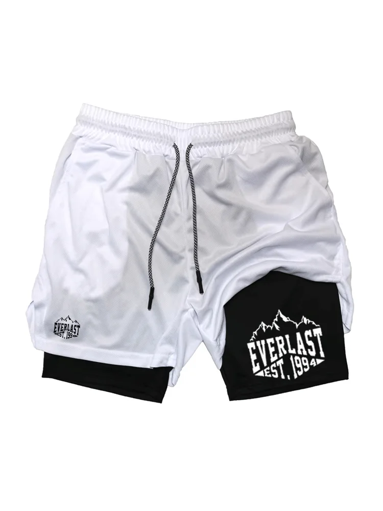 Men's Anime Hunter x Hunter Gym Shorts Bilayer 2-in-1 Breathable Quick-drying Absorb Sweat Sports Short Gym Jogging Pants df0590