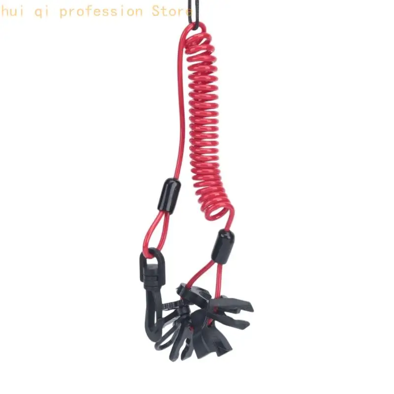 Außenbord-Sicherheitsleinenset mit Hakenclip und sieben Schlüsselaufsätzen H8WE – Detail 5