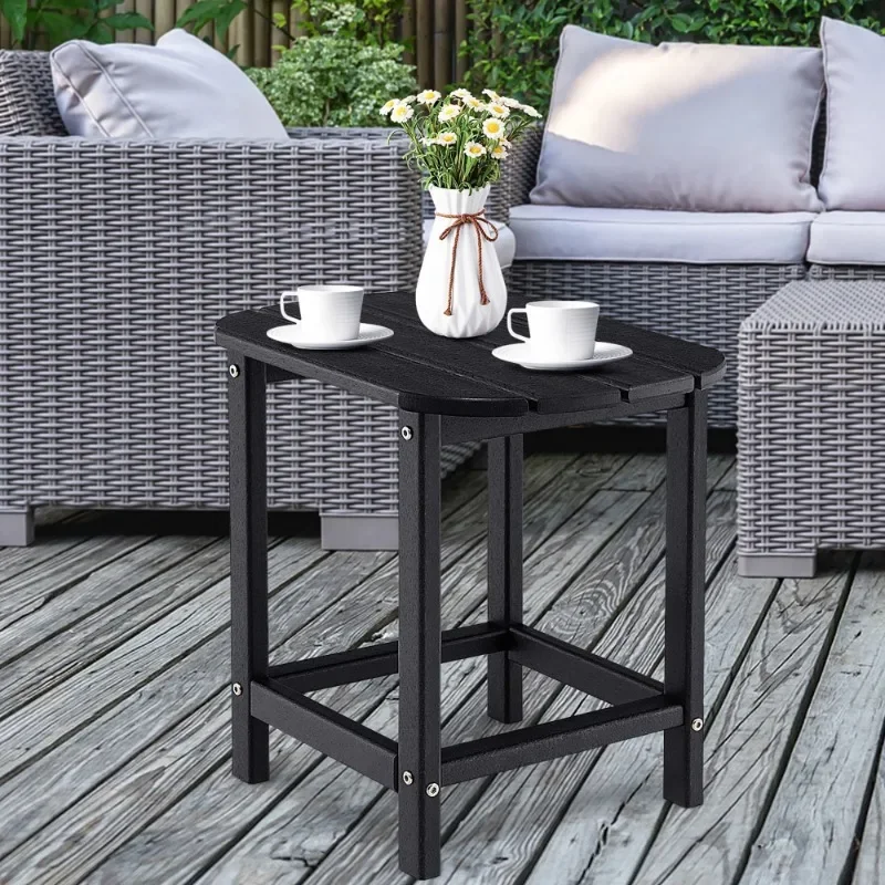

18'' Patio Adirondack Side Table Weather Resistant HDPE