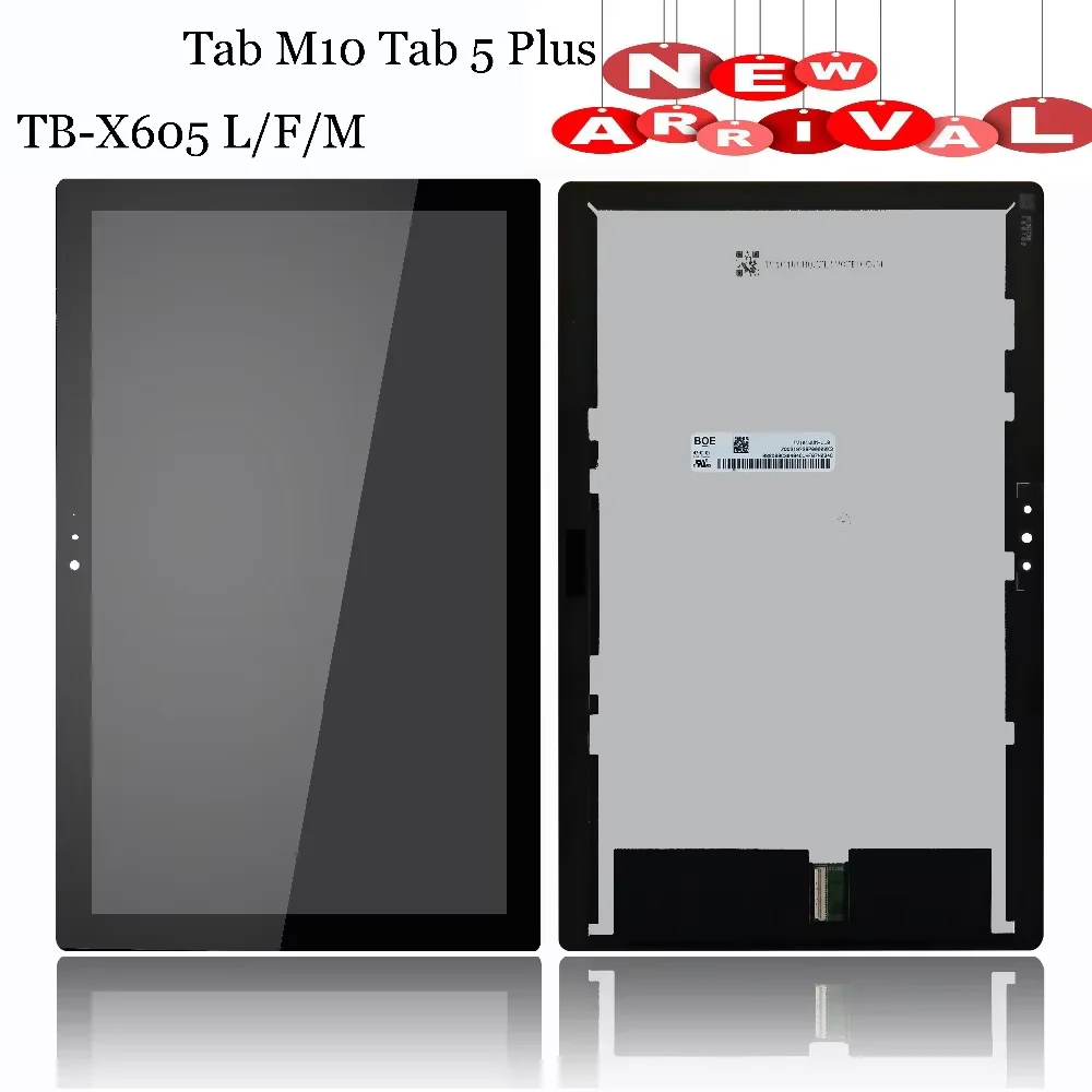 

10.1" For Lenovo Smart Tab M10 Tab5 Plus TB-X605 TB-X605L TB-X605F TB-X605M LCD Display Matrix with Touch Screen Digitizer