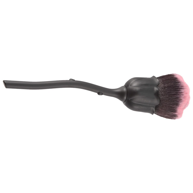 Nail Dust Brush Pink Rose Brush Nail Art Cleaning Brush Blush Powder Brush