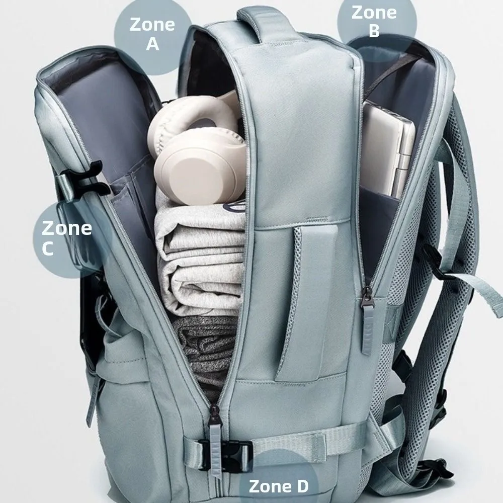 Trocken- und Nasstrennung, Reisegepäck, Rucksack, Diebstahlschutz, Oxford, große Kapazität, Boarding-Tasche, wasserdicht, große Kapazität