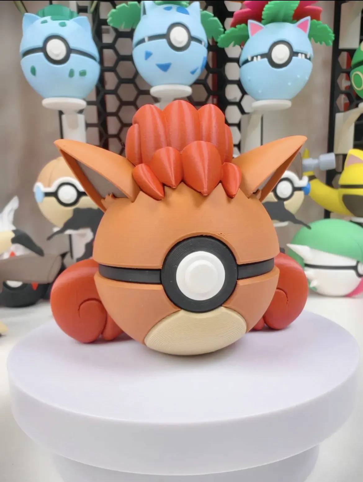 재고 있음 3D 프린팅 포켓몬 포켓볼 포켓 몬스터 모양 볼 장식품 포켓몬 선물 모델 컬렉션 선물 생일 장난감