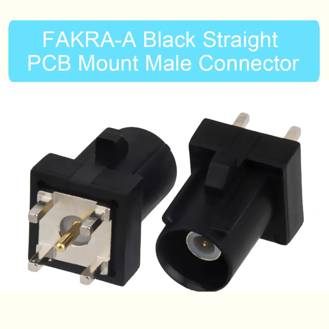 1pc  Fakra Male Plug A/B/C/D/E/F/G/H/I/K/M/L/Z RF Coaxial Connectors Straight PCB Mount NEW Wholesale