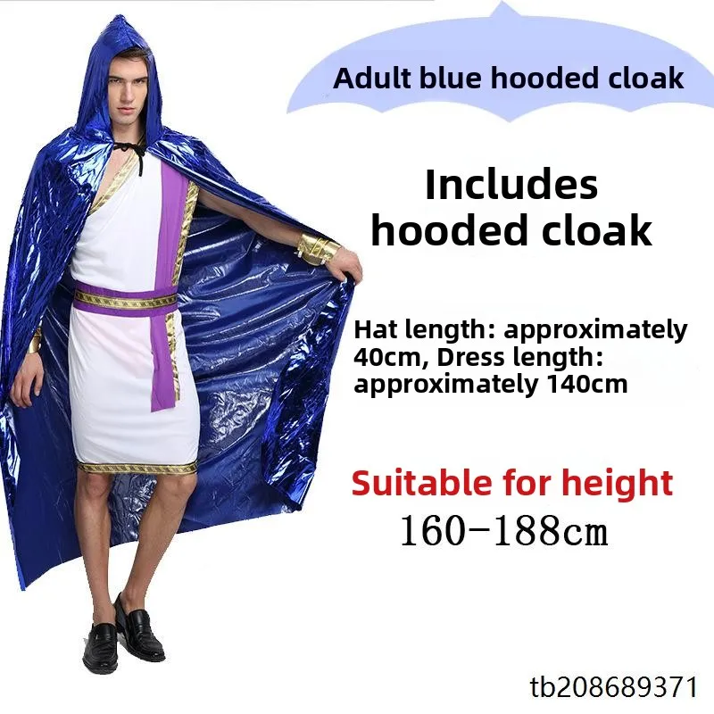 زي تنكري للبالغين على شكل إله الموت لعيد الهالوين، رداء ساحر أسود، زي مصاص دماء، ملابس مسرحية تقليدية صينية للنساء