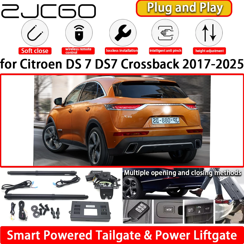 

ZJCGO for Citroen DS 7 DS7 Crossback 2017-2025 OEM Automatic Electric Powered Tailgate Power Liftgate Tail Gate Lift Kit System
