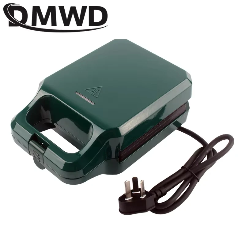 DMWD صانع الساندوتشات الخبز الصغيرة الخفيفة الغذاء الهراء الكعك آلة الإفطار البيض عجة عموم محمصة الضغط شواء فرن بانيني