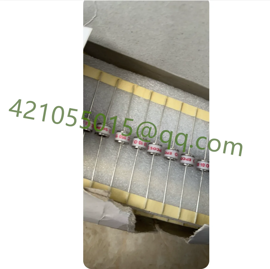 50 pieces, integrated ceramic gas discharge tubes，2R8*6MM：EC75X  EC90X  EC150X  EC230X  EC350X  EC470X  EC600X  EC1500X