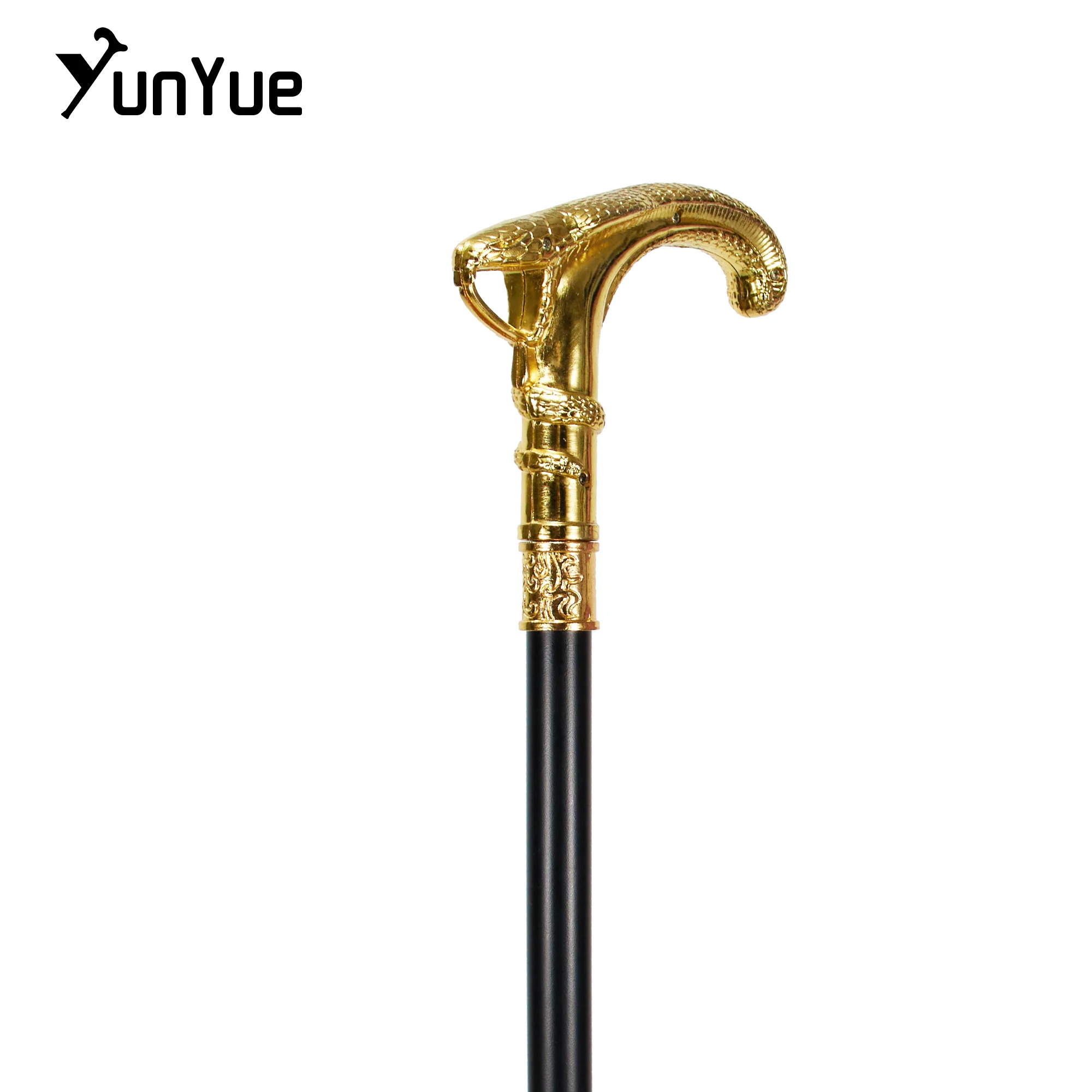 الذهب بيثون موضة حفلة عصا للمشي السادة الزخرفية عصا للمشي Cospaly خمر عصري عصري عصا للمشي Crosier 93 سنتيمتر