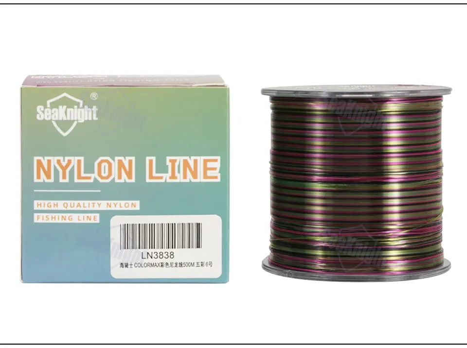 SeaKnight Brand Colormax Nylon-Angelschnur, 500 m, 6–35 lb, glatte Schnur, 0,16–0,50 mm Monofilament-Angelgerät zum Angeln – Detail 10