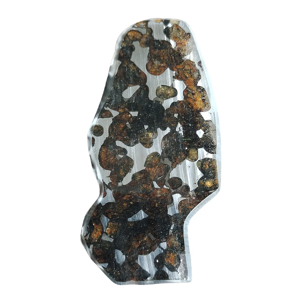 

28.9g SERICHO Olivine meteorite Slices Natural materials Collection of olivine meteorite specimens - from Kenya - TA352