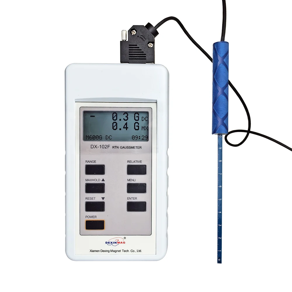

High Sensitivity Wide Range DX-102 Precision Portable DC Gauss Meter for Testing Magnetic Field