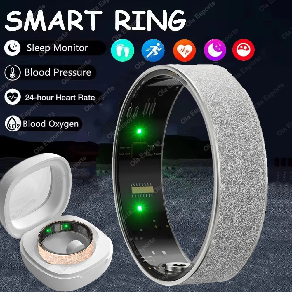 For Xiaomi Men Smart Ring New Health Sleep Heart Rate Blood Oxygen Monitor IP68 5ATM Waterproof Multi Sport Mode Wearable Women