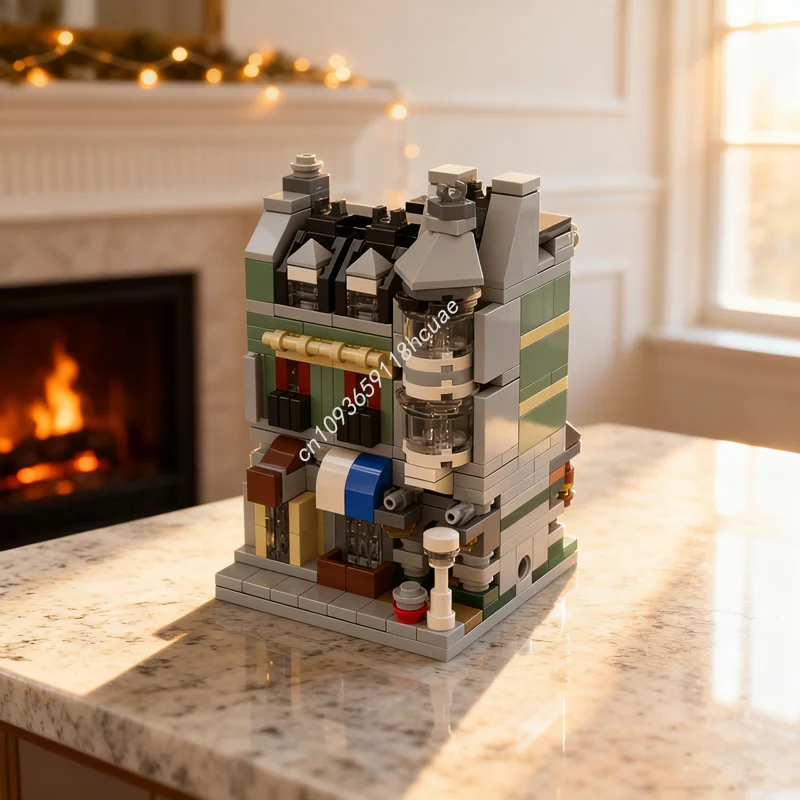 

423 шт. MOC мини модульная зеленая продуктовая миниатюрная модель строительные блоки архитектура DIY идея рождественские подарки развивающая игрушка кирпич для детей