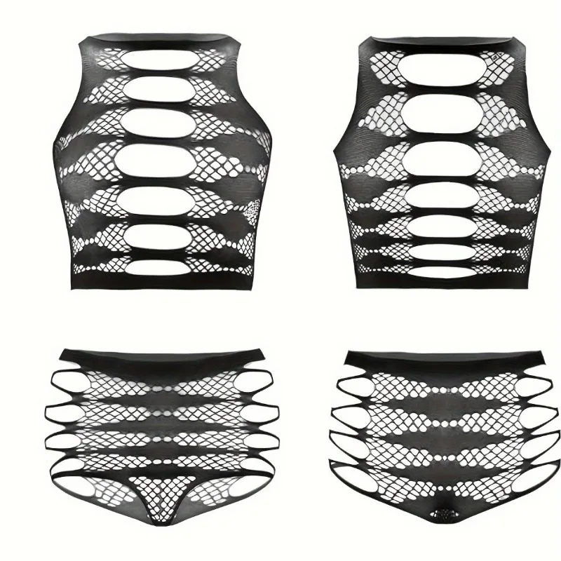 

Женское сексуальное женское белье с отрывным жаккардовым разрезом, свежий и сексуальный облегающий крой, не нужно снять, одежда для рыболовной сети