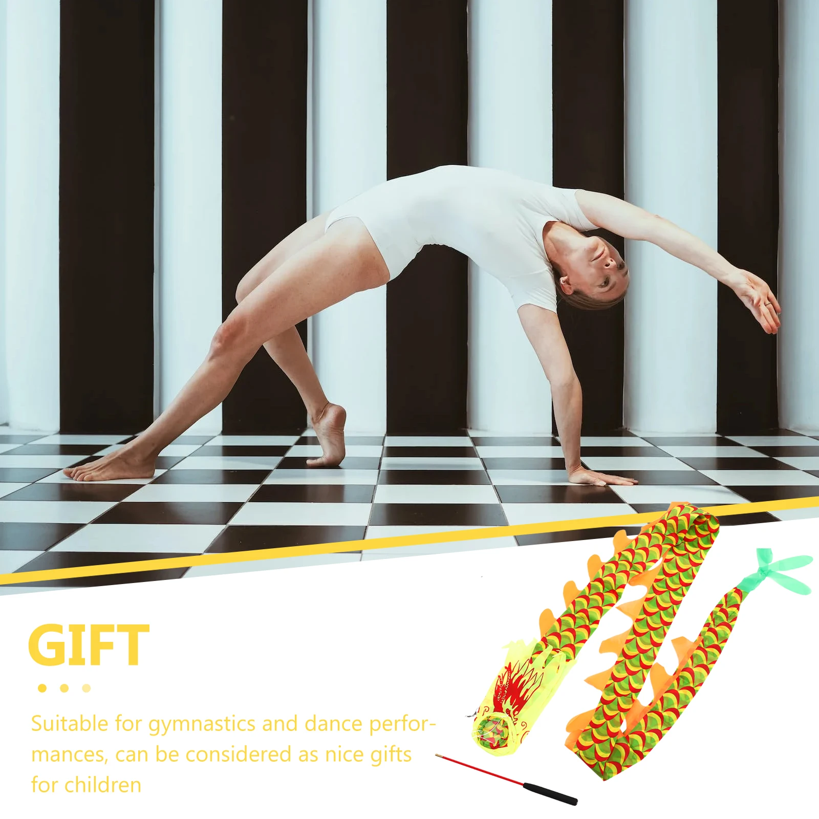 

Chinese Style Ribbon Toys Fitness Outdoor Garland Dancing Polyester Streamer