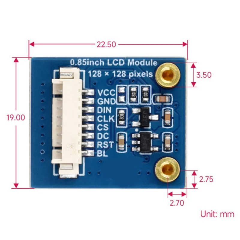 B49C 0.85 Inch IPS Color LCD Display Module LCD Display Module For Arduino Raspberry Pi