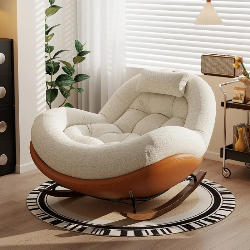 Sofá individual reclinable Para el hogar, mecedora Retro Para sala de estar, ocio, balcón, Sillas perezosas, Muebles