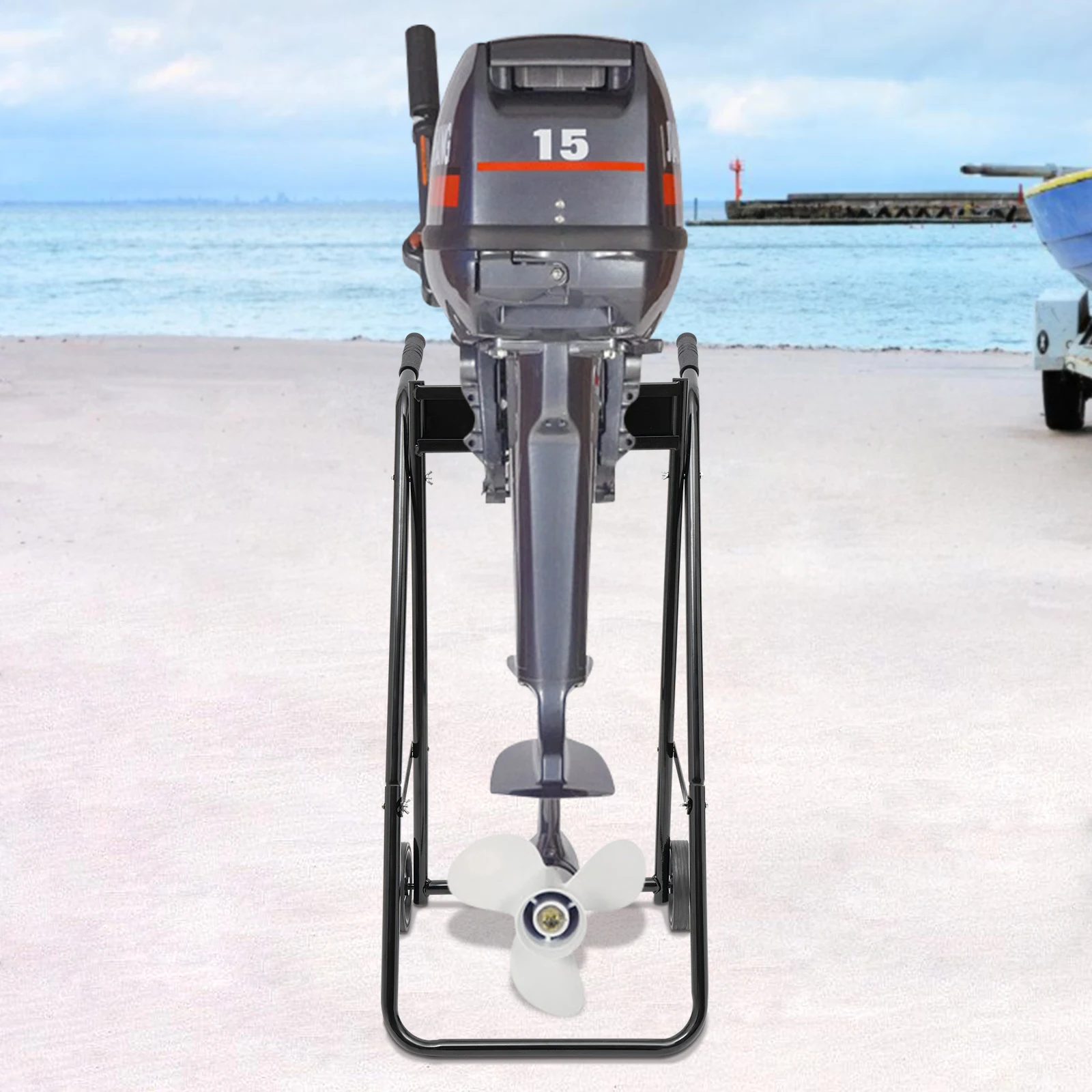 70kg/154lbs Outboard Boat Motor Cart Outboard Boat Engine Carrier Multi Purposed Engine Stand