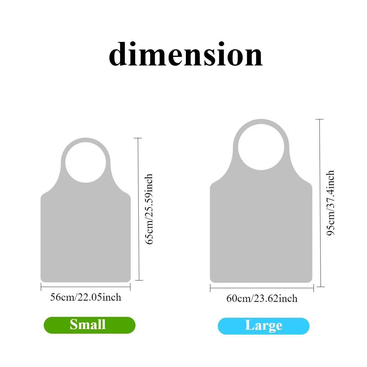 50/100Count Disposable Aprons Plastic apron for Painting Party, Cooking, Housework, Picnic etc.