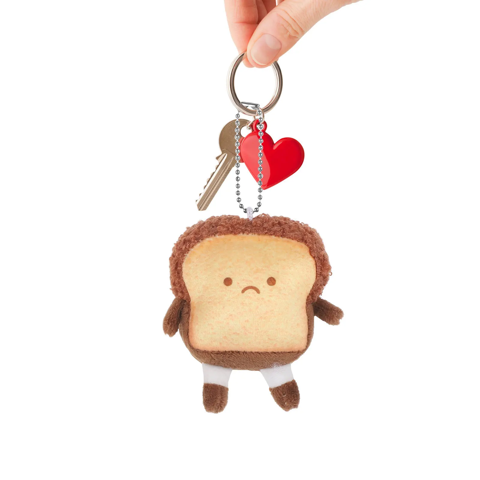 2 szt. Pluszowy breloczek w kształcie tostów, uroczy breloczek do kluczy w kształcie chleba, ozdoba do zawieszenia na torbie, dekoracja na prezent festiwalowy, pluszowy breloczek w kształcie tostów