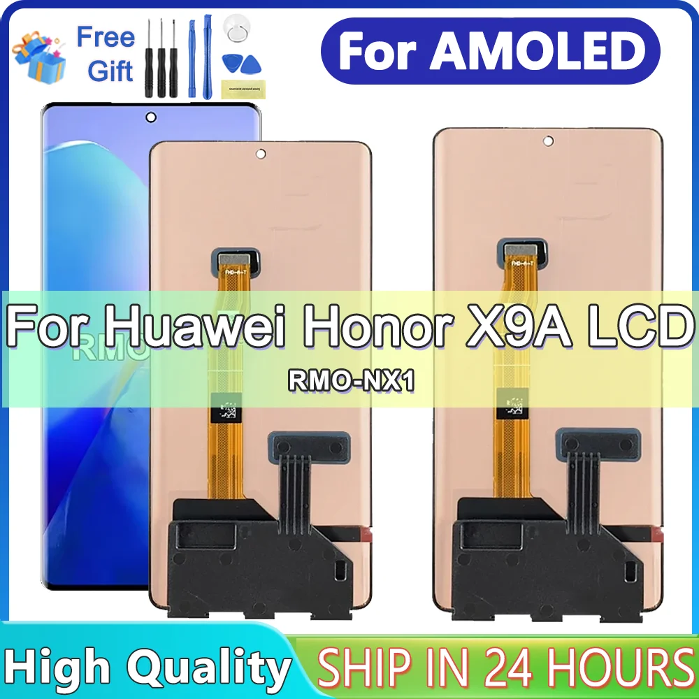 

6.67" New For Honor X9a LCD Display Touch Screen with Frame Digitizer Assembly X9a RMO-NX1 Display Screen Replacement