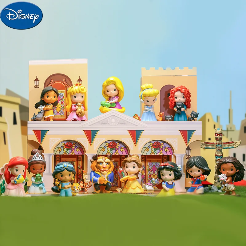 

Disney Princess Fairy Tale Friendship Series Blind Box Toy Kawaii Doll Action Figure Birthday Gift for Girls Kids Mystery Box