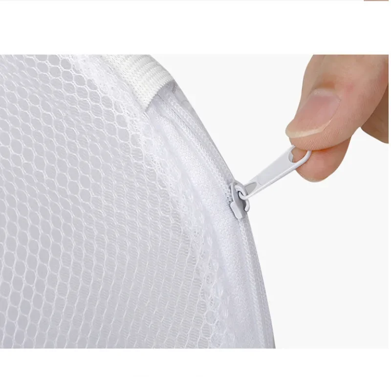 Shoes Laundry Bags Sneaker Mesh Washing Bag Durable Zipper Shoe Cleaning Wash Machine Dryer Net Protector for Knitted Sock Shoe