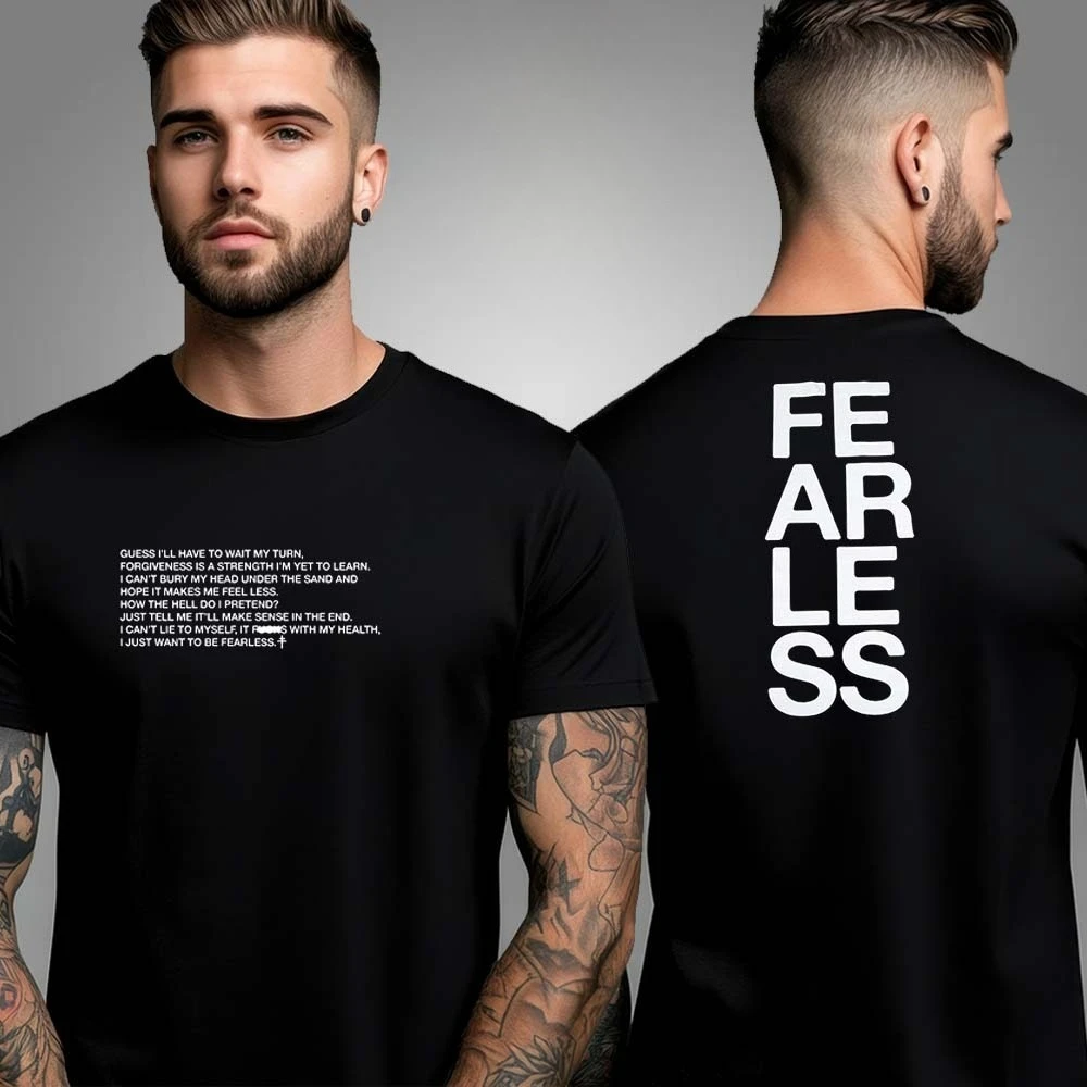 تي شيرت بريزيدنت باند لا يعرف الخوف باللون الأسود للجنسين تي شيرت فاخر عالي الجودة لكل من الرجال والنساء Y2k