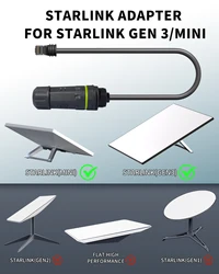 starlink extension cable,Starlink Ethernet Adapter Gen 3/Mini, Starlink Cable 1.64FT with RJ45 Ethernet Cable Interface