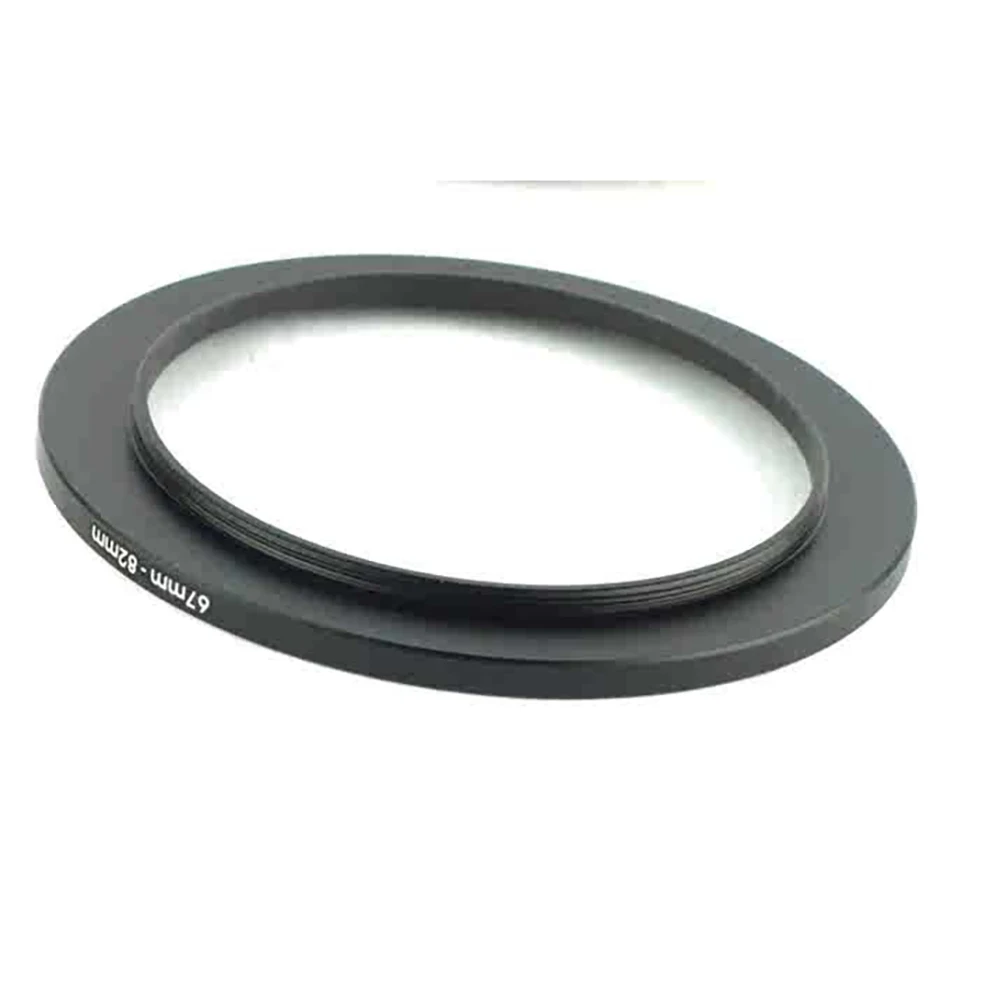 Aluminum Black Step Up Filter Ring 67mm-82mm 67-82 mm 67 to 82 Filter Adapter Lens Adapter for Canon Nikon Sony DSLR Camera Lens