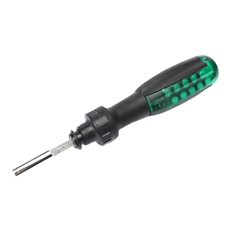

652F Ratcheting Screwdriver 12-in-1 Multibit Screwdriver Screwdriver Set Pivoting Adjustable Screw Driver Set Hand Tool