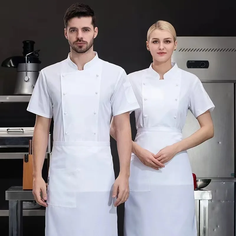 short-sleeved-chef-uniform-for-summer-suitable-for-restaurant-kitchens-executive-chefs-and-general-chefs-elastic-and-breatha