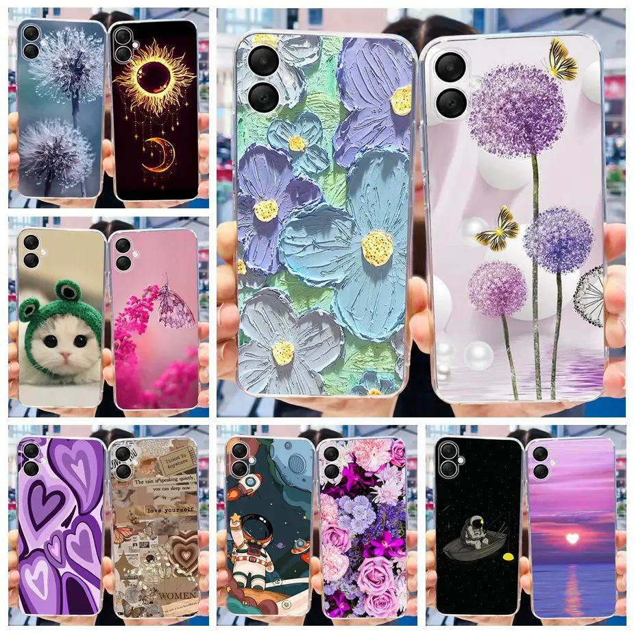 For Samsung Galaxy A06 Case SM-A065F New Luxury Painted Cover 6.7'' Soft Silicone Phone Case For Samsung A06 A 06 GalaxyA06 Bags