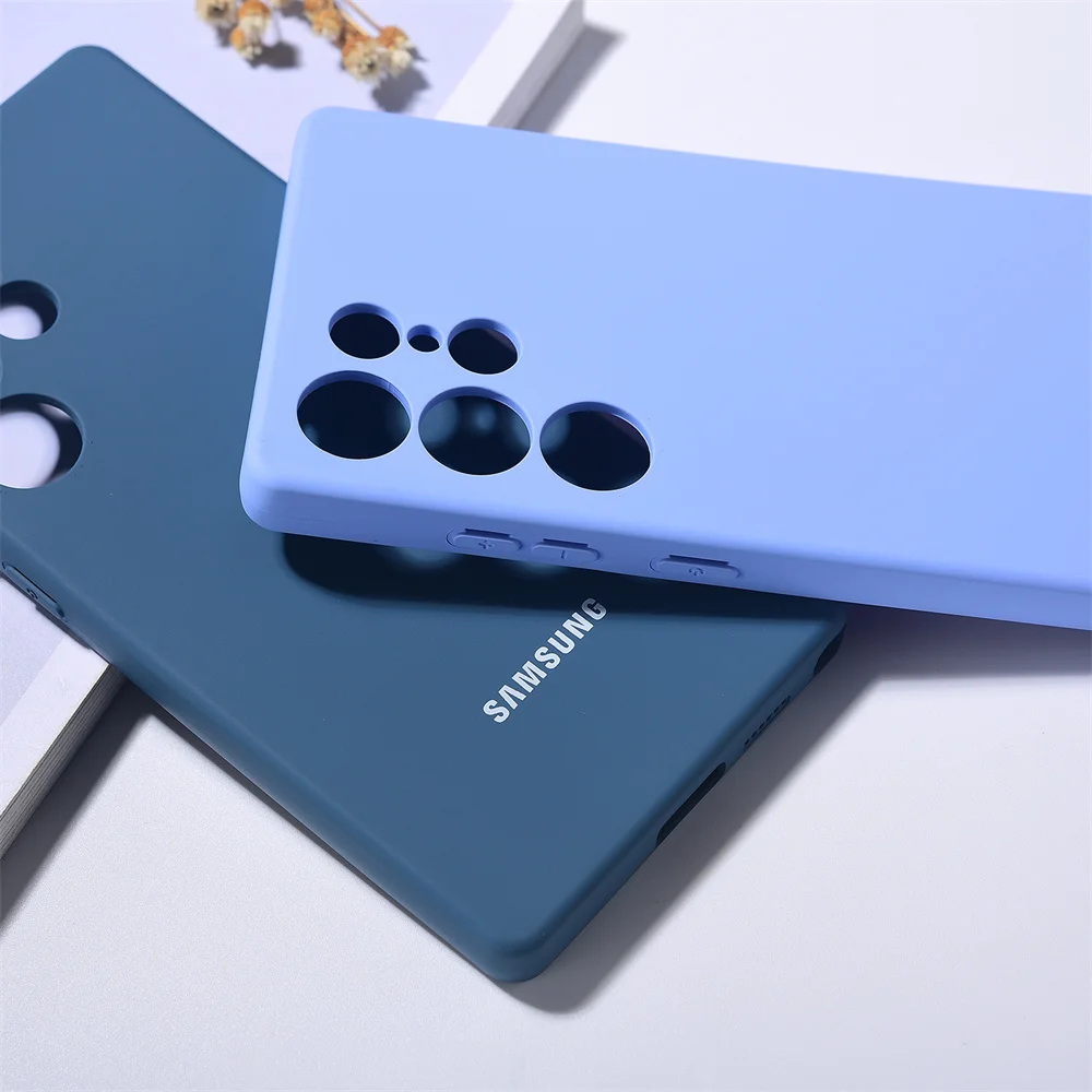 Soft TPU Mobile Phone Case Cover for Samsung Galaxy S25 Ultra/S25 Plus/S25 Ultra-thin Liquid Silicone Back Protective Shell S25+