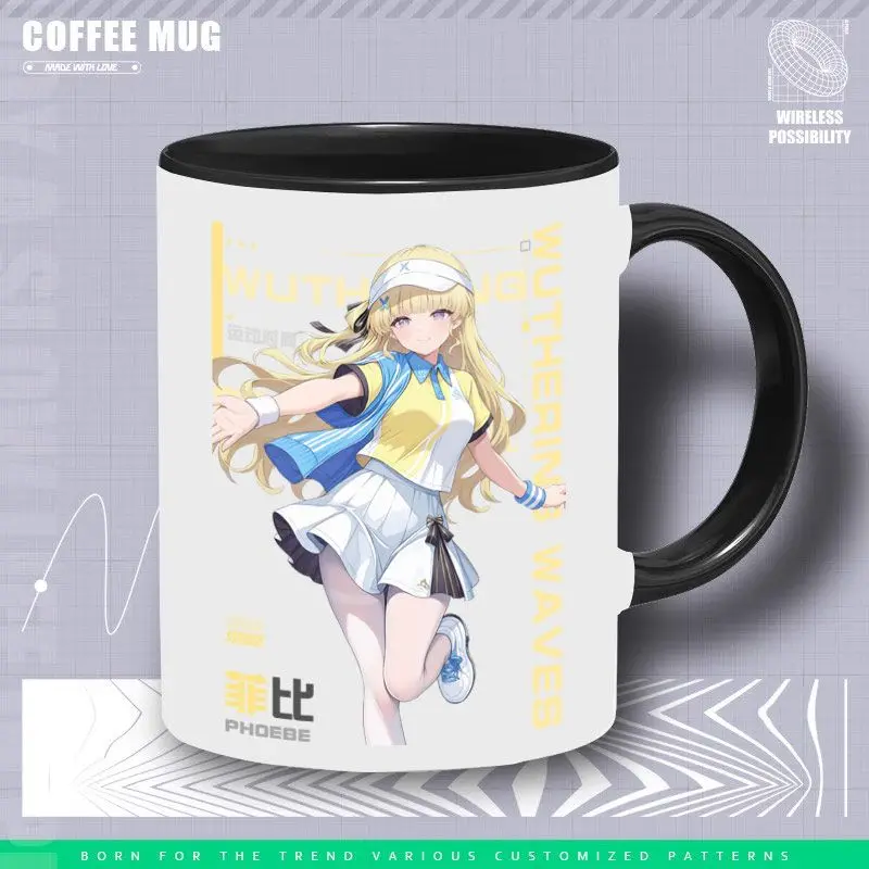 Wuthering Waves Anime Gioco Cos Il Shorekeeper Phoebe Cartethyia Jinhsi Verina Jianxin 2025 Tazza in ceramica color blocking Regalo
