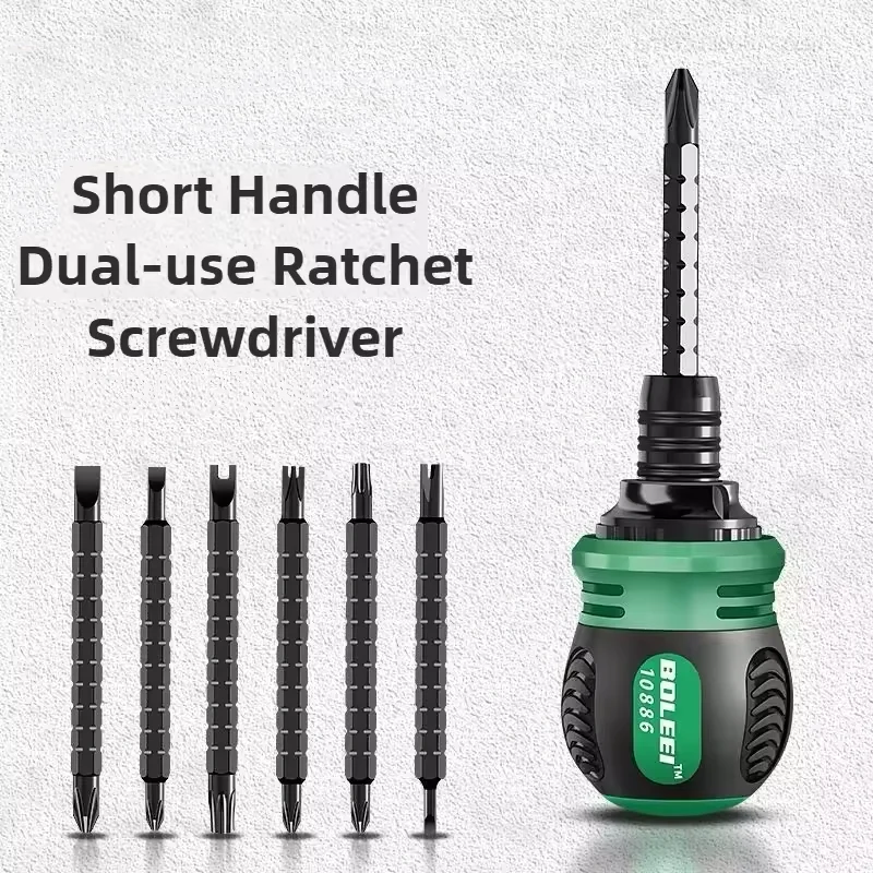 

High Quality Ratchet Screwdriver Set with Multifunctional Adjustable Inner Cross Shaped Triangular Portable Screw Driver