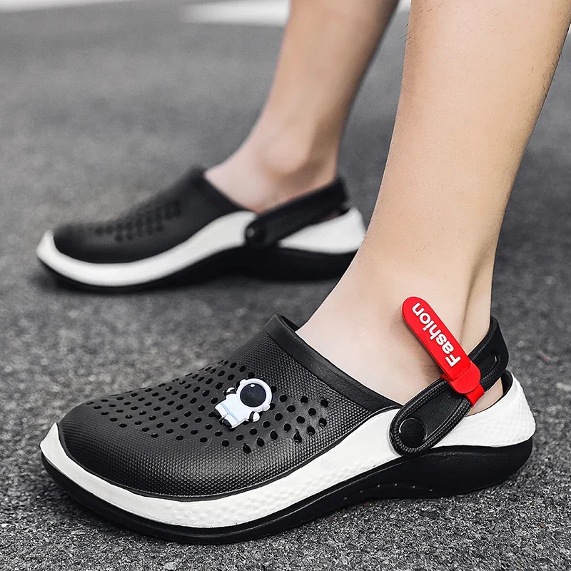 Unisex Sandals Lightweight EVA Casual Hole Shoes Mens Garden Comfortable Indoor Outdoor Clogs Summer Non Slip Beach Slippers