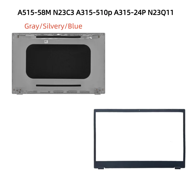 New LCD Back Cover Case Bezel Front Frame Cover Case For A515-58M N23C3 A315-510p A315-24P N23Q11 Shell