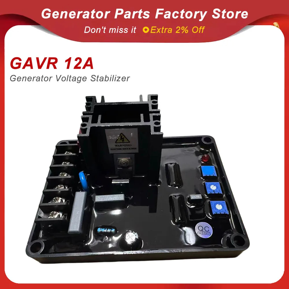 BLACK GAVR 12A Generator Voltage Stabilizer Avr Power Diesel Brushless Generator Parts