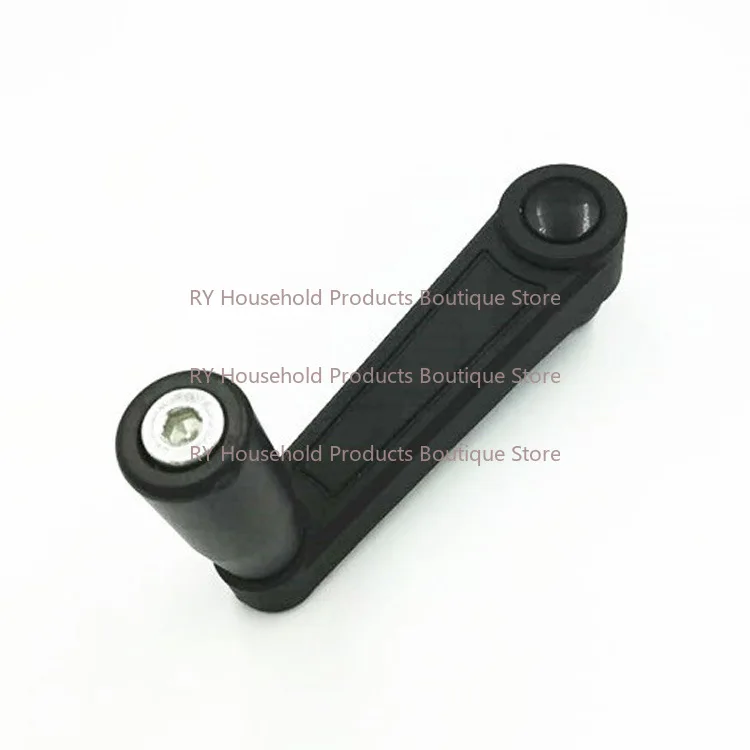 1Pcs Black Rotary-Type Foldable/ Unfoldable Plastic Crank Handle DIA8/10/12/14/16/17mm Length 63/80/100/125/160mm