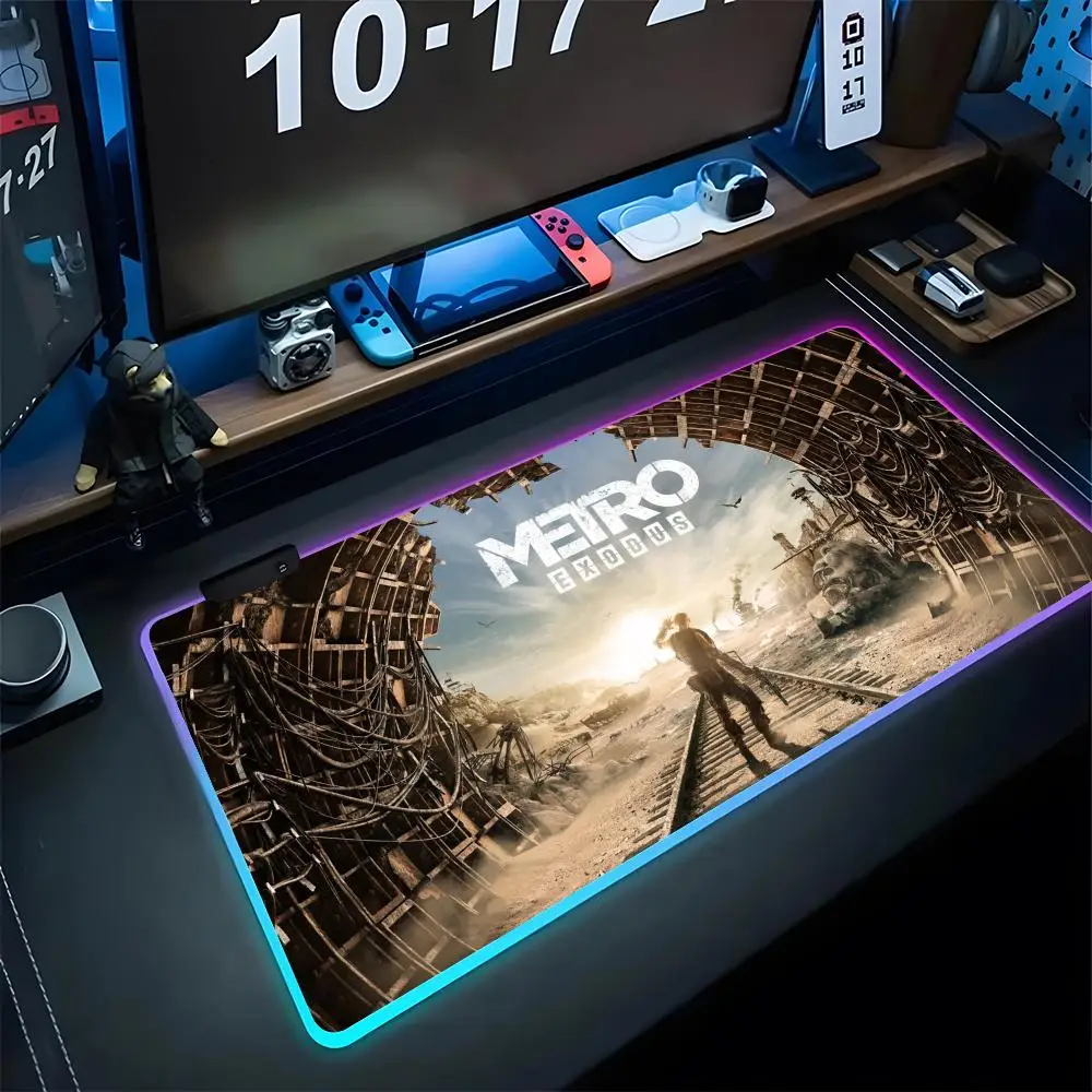 

Metro Exodus Printing Mouse Pad Gaming Rgb Mousepad Backlit Keyboard Gamer Girl Xxl Laptop Mat Table Gaming Pads Deskpad