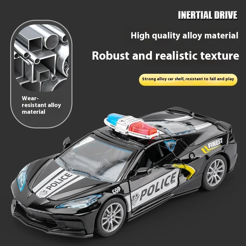 Simulation of two-door sports car model children's alloy toy car pull back car collection gift car model ornaments children's gi