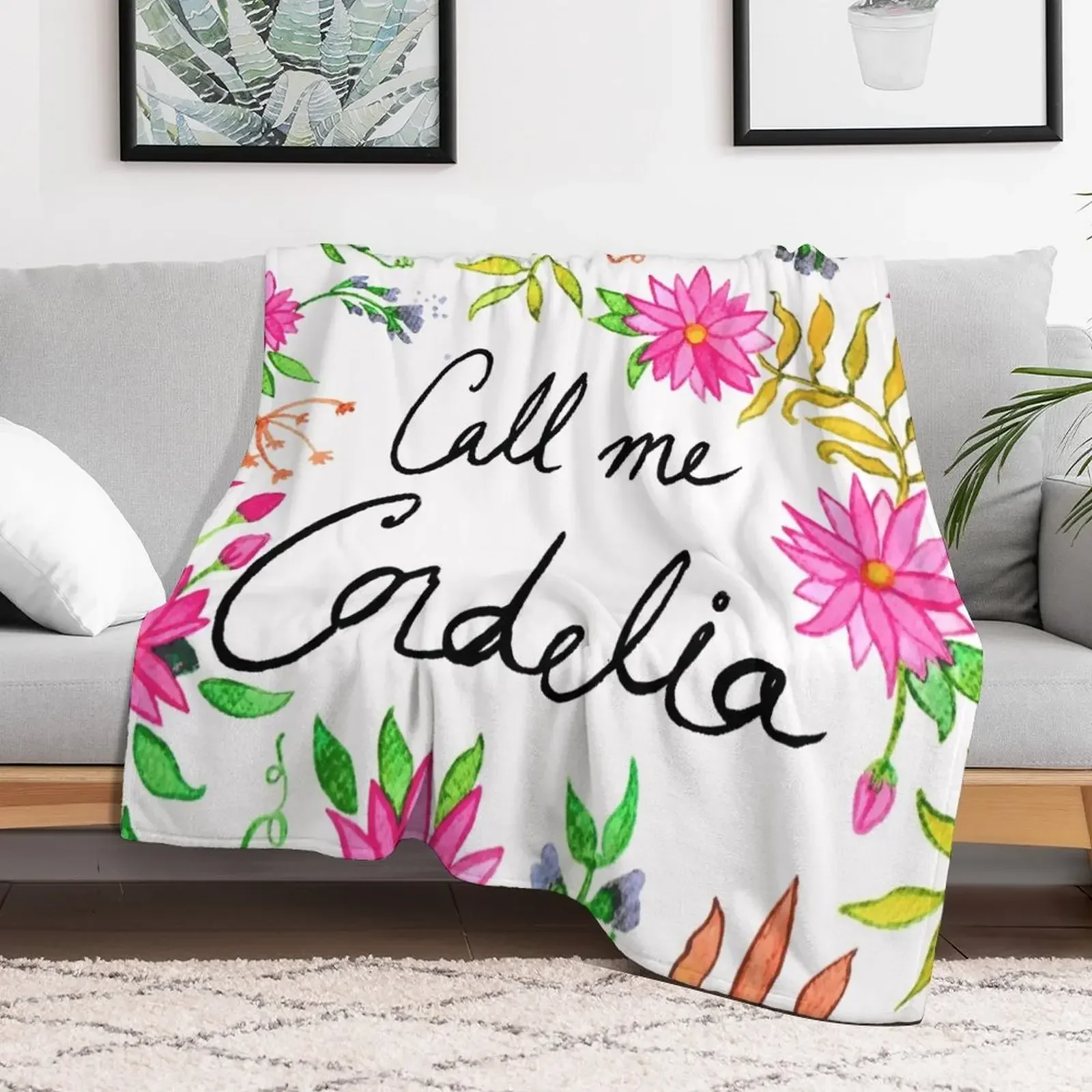 

Call Me Cordelia - Anne of Green Gables Throw Blanket Decorative Throw Flannels Custom Loose Blankets