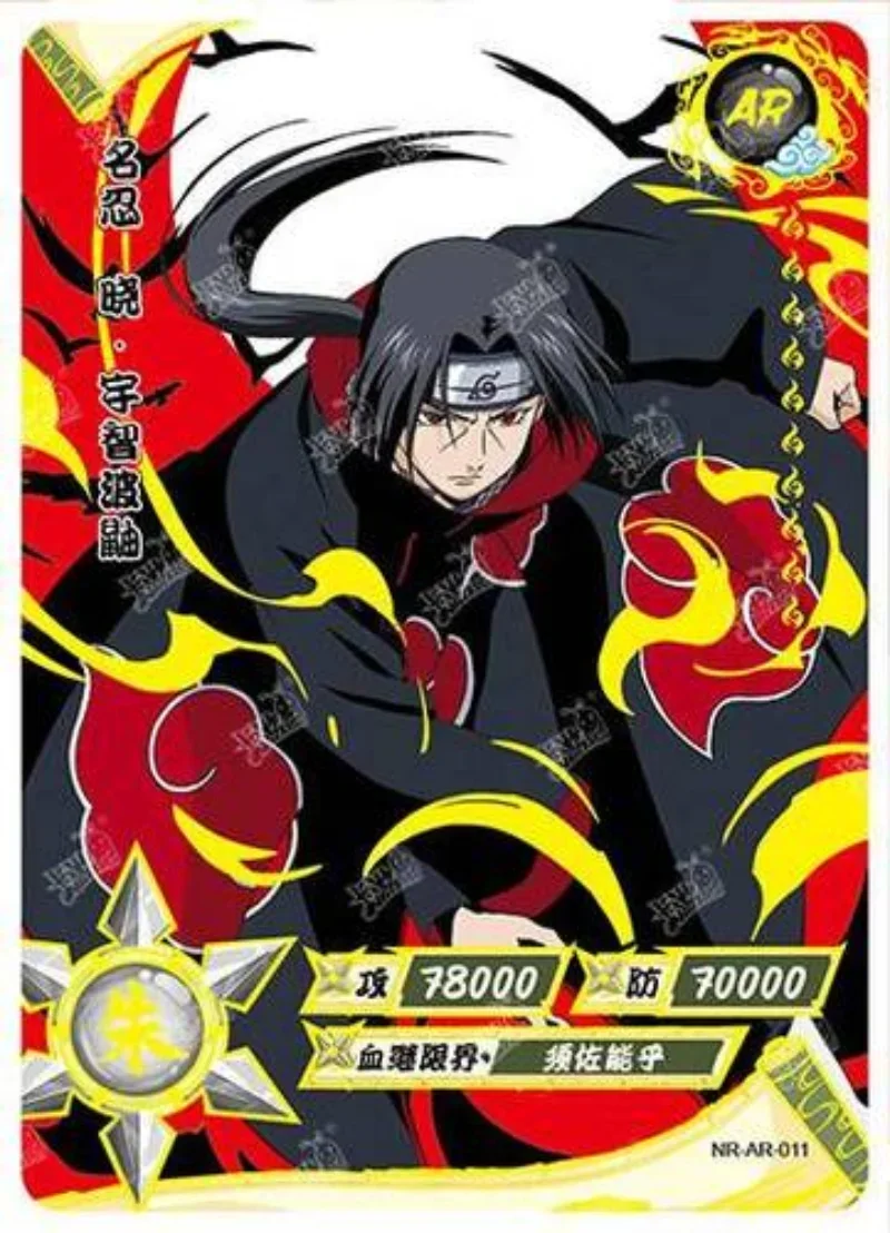 Naruto Card AR 1-37 Uchiha Itachi Uchiha Obito Ootutuki Kaguya Uchiha Madara Anime Figure Game Collection Cards Kids Toys Gifts